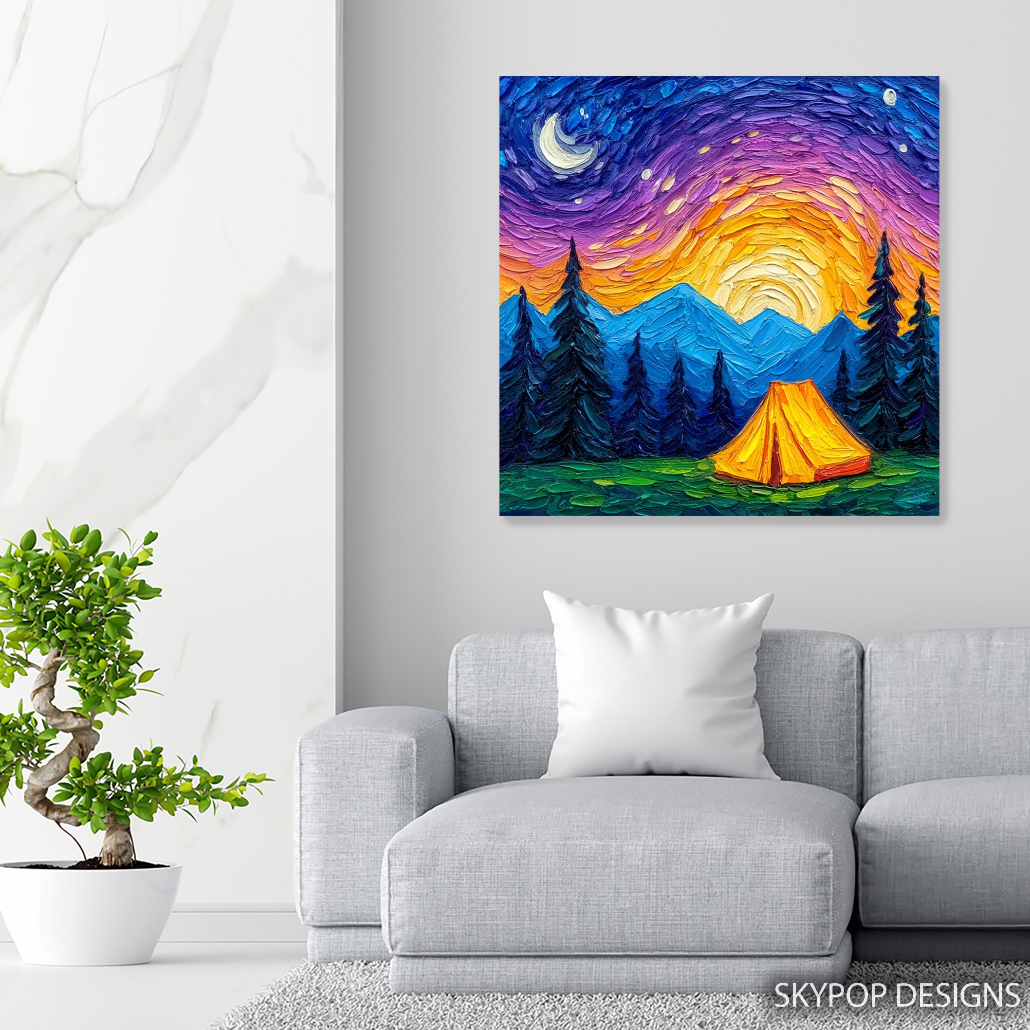 5.jpg Starry Night Camping Art