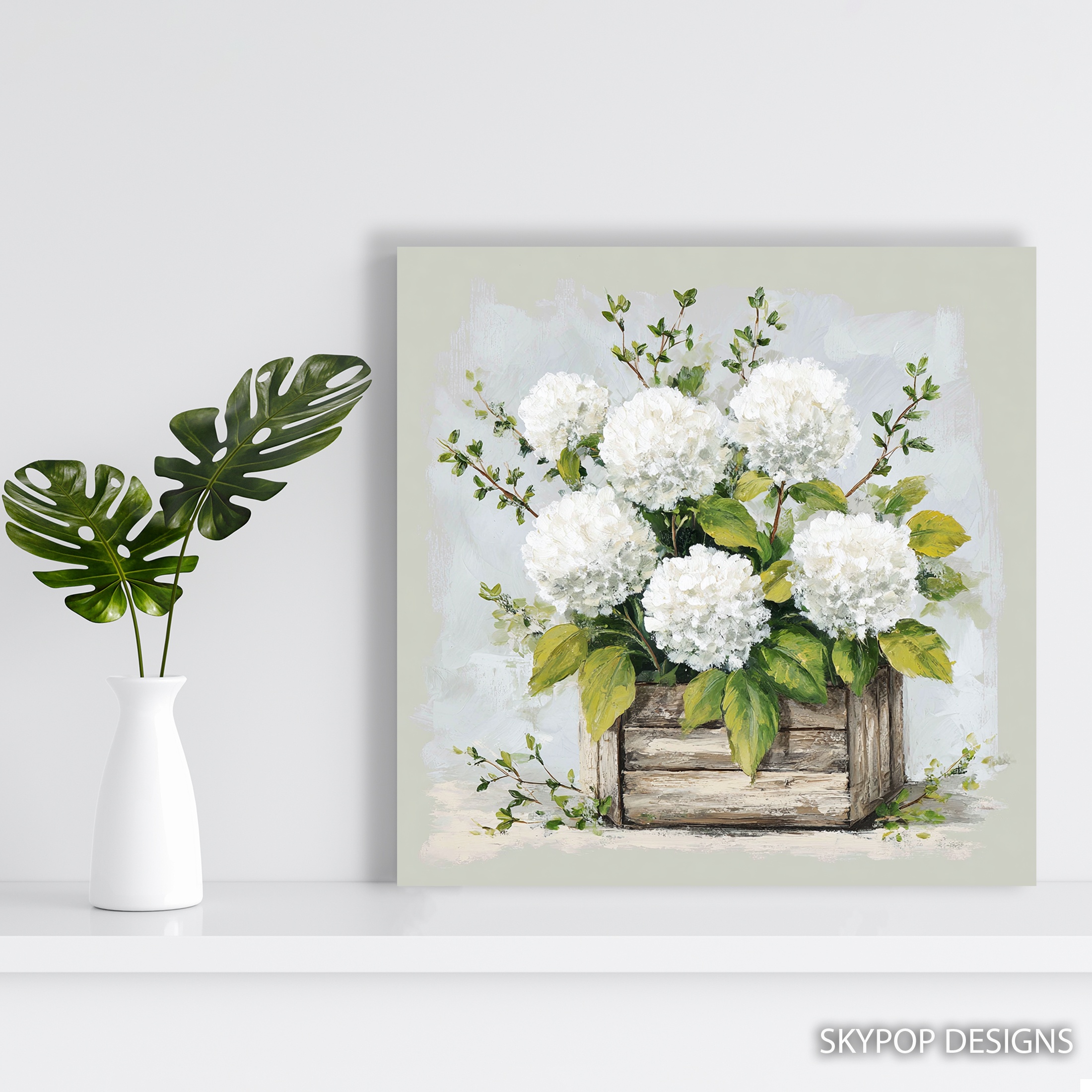 5.jpg White Hydrangea Art
