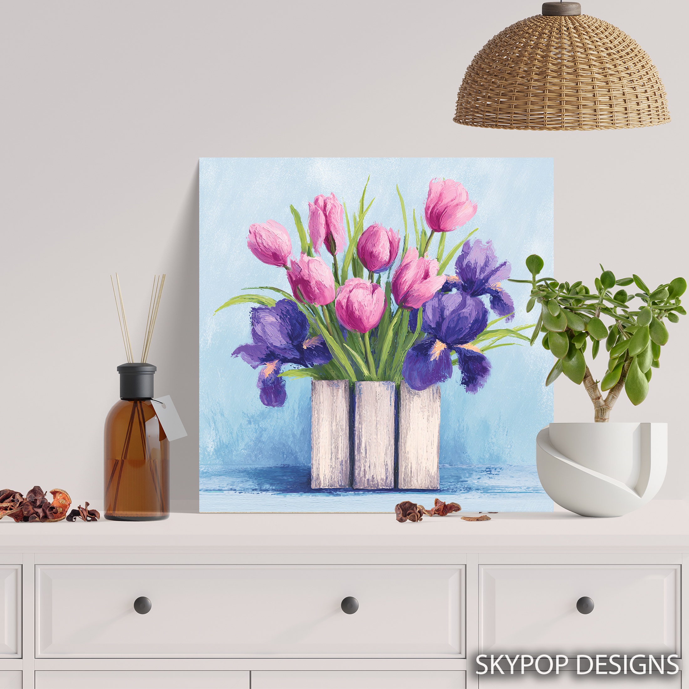 5.jpg Tulip and Iris Bouquet Art