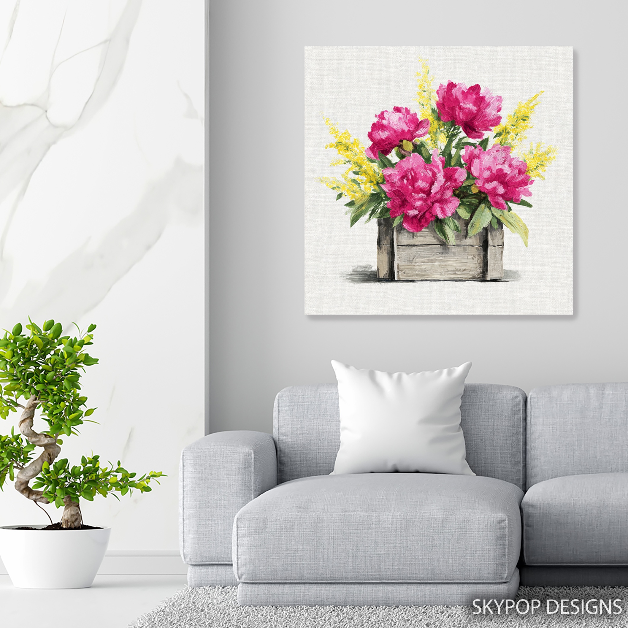 5.jpg Rustic Peony Bouquet Art