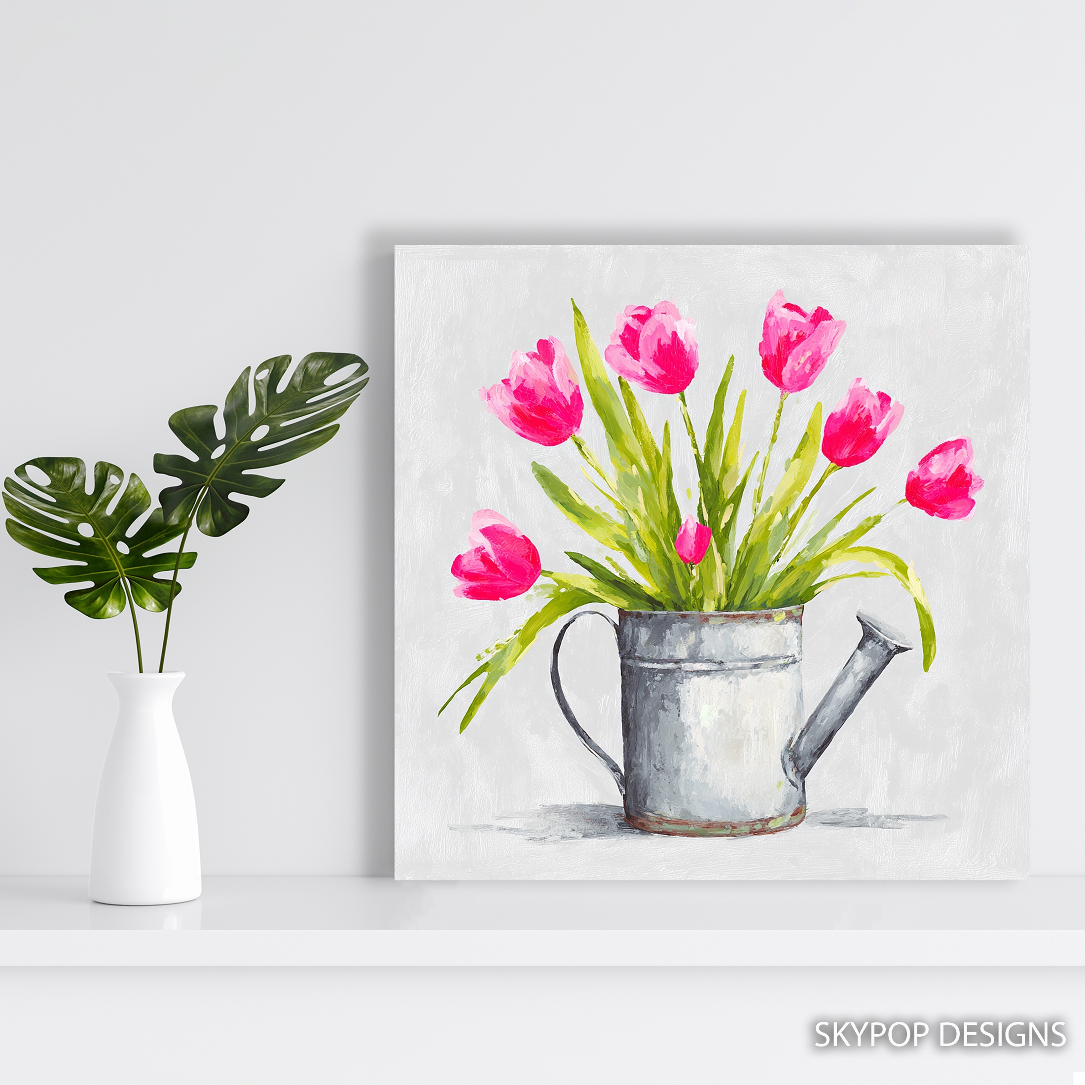 5.jpg Tulip Watering Can Art