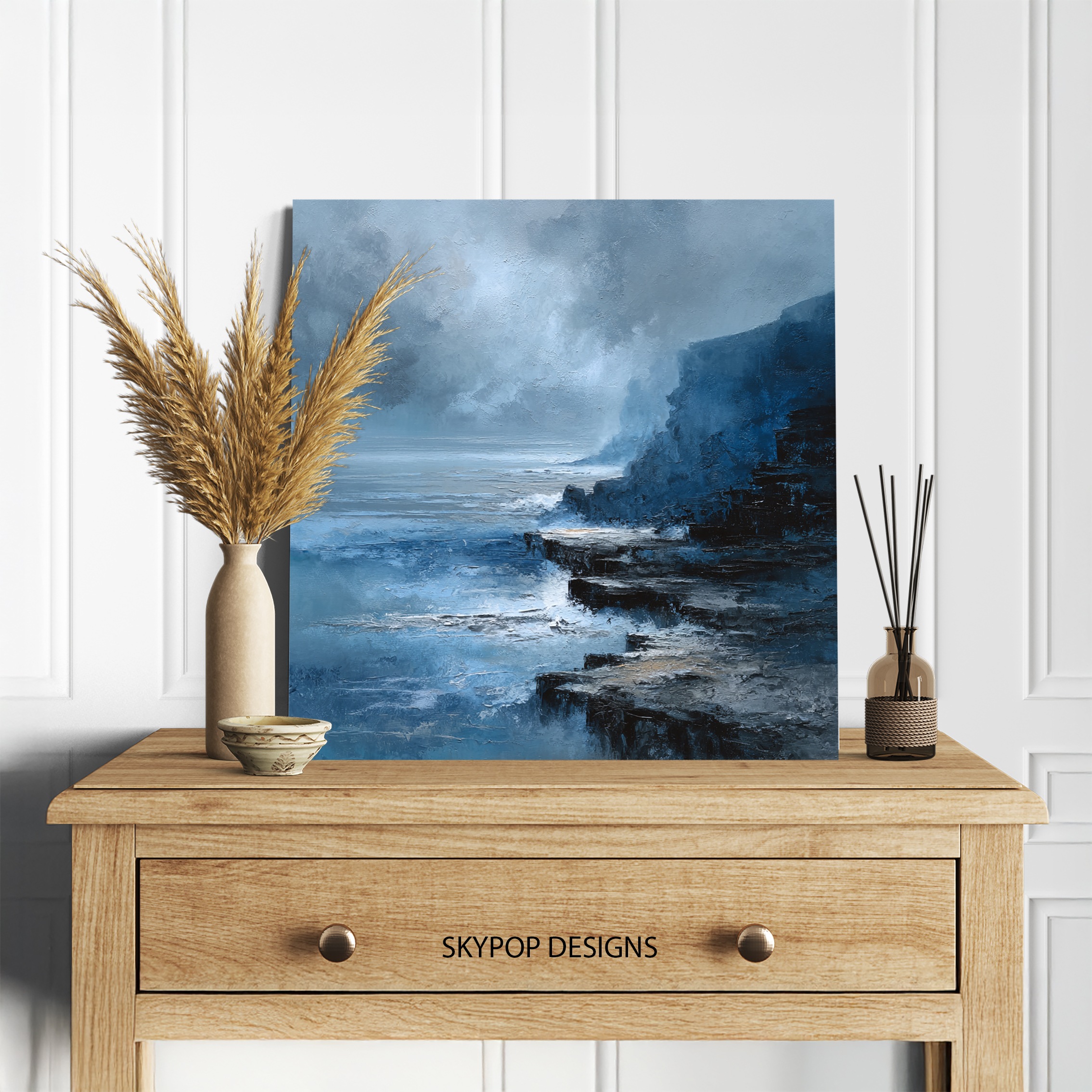 5.jpg Stormy Coastal Cliffs Art