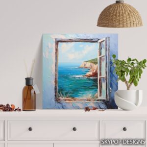 Coastal Window View Art