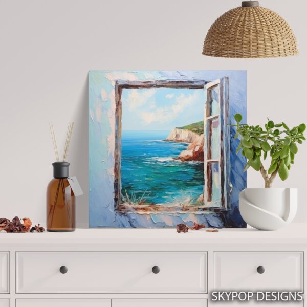 Coastal Window View Art