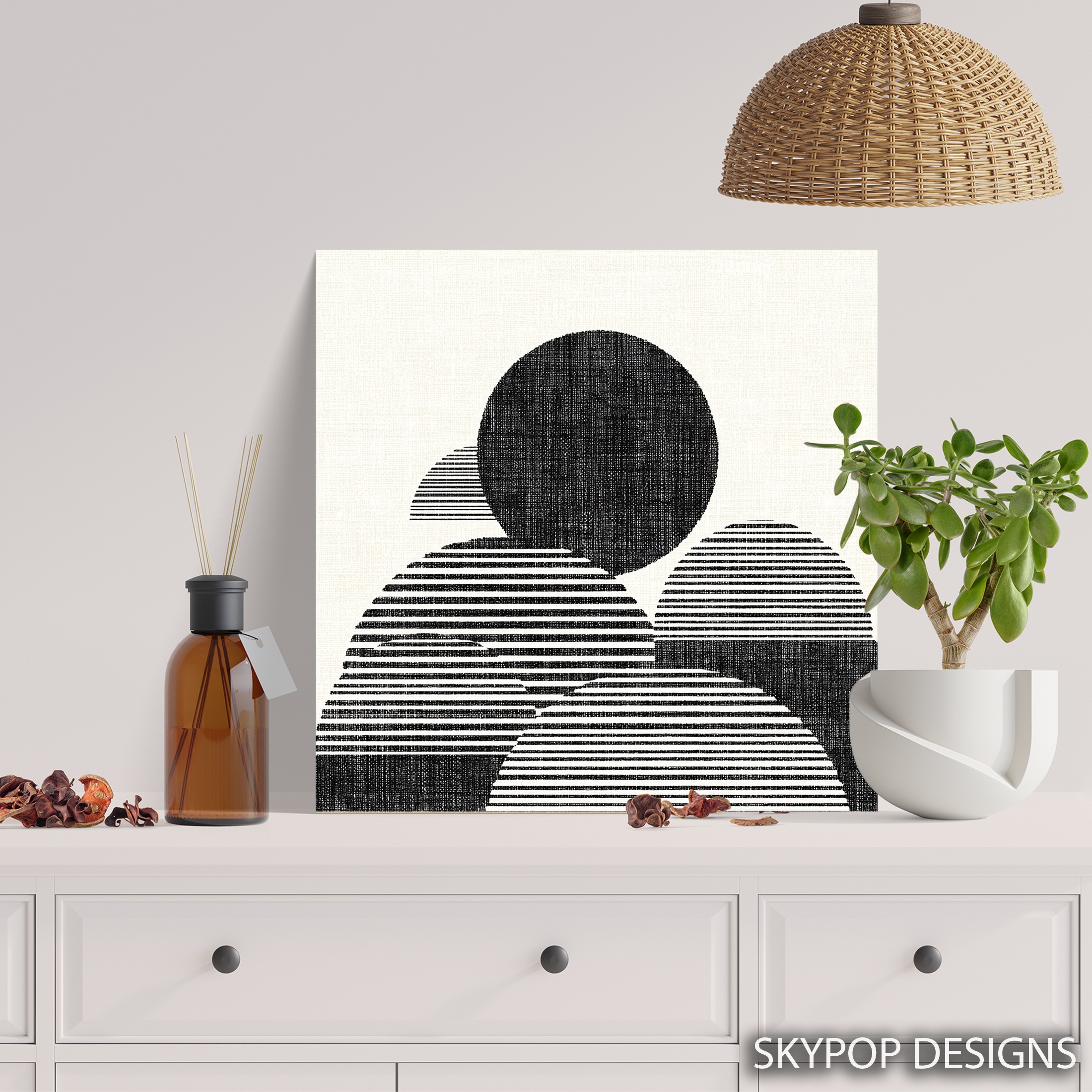 5.jpg Geometric Sunrise Art