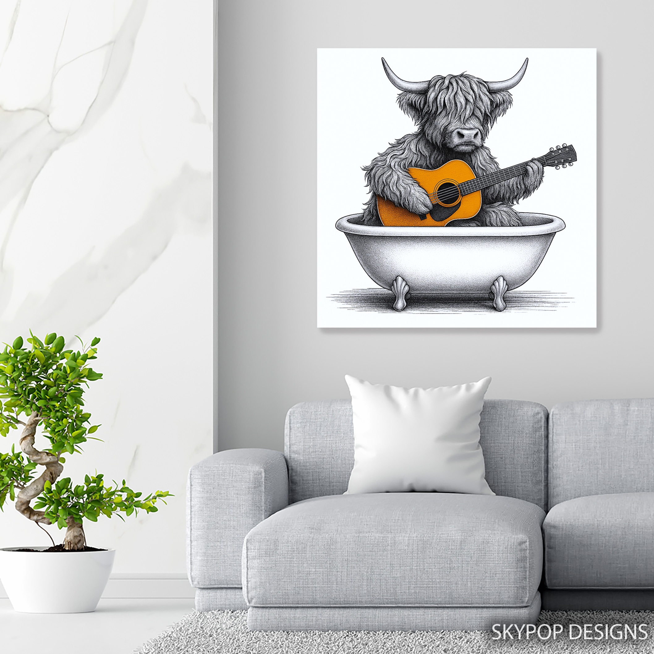 5.jpg Highland Cow Art