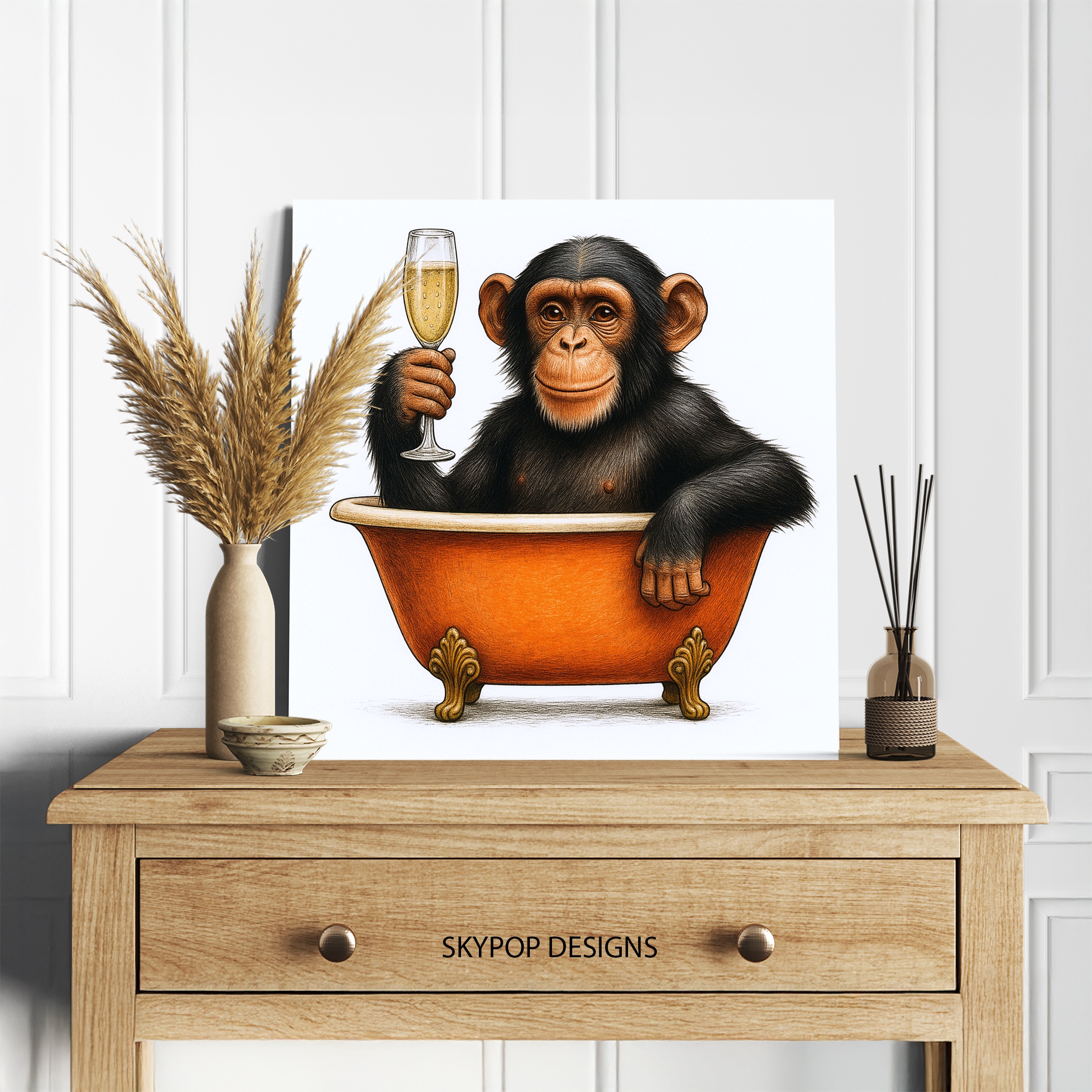 5.jpg Chimpanzee Art