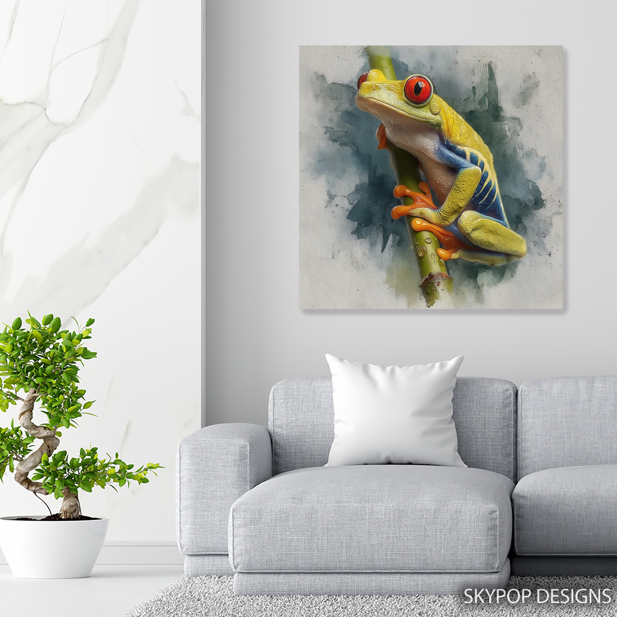 5.jpg Red-Eyed Tree Frog Art