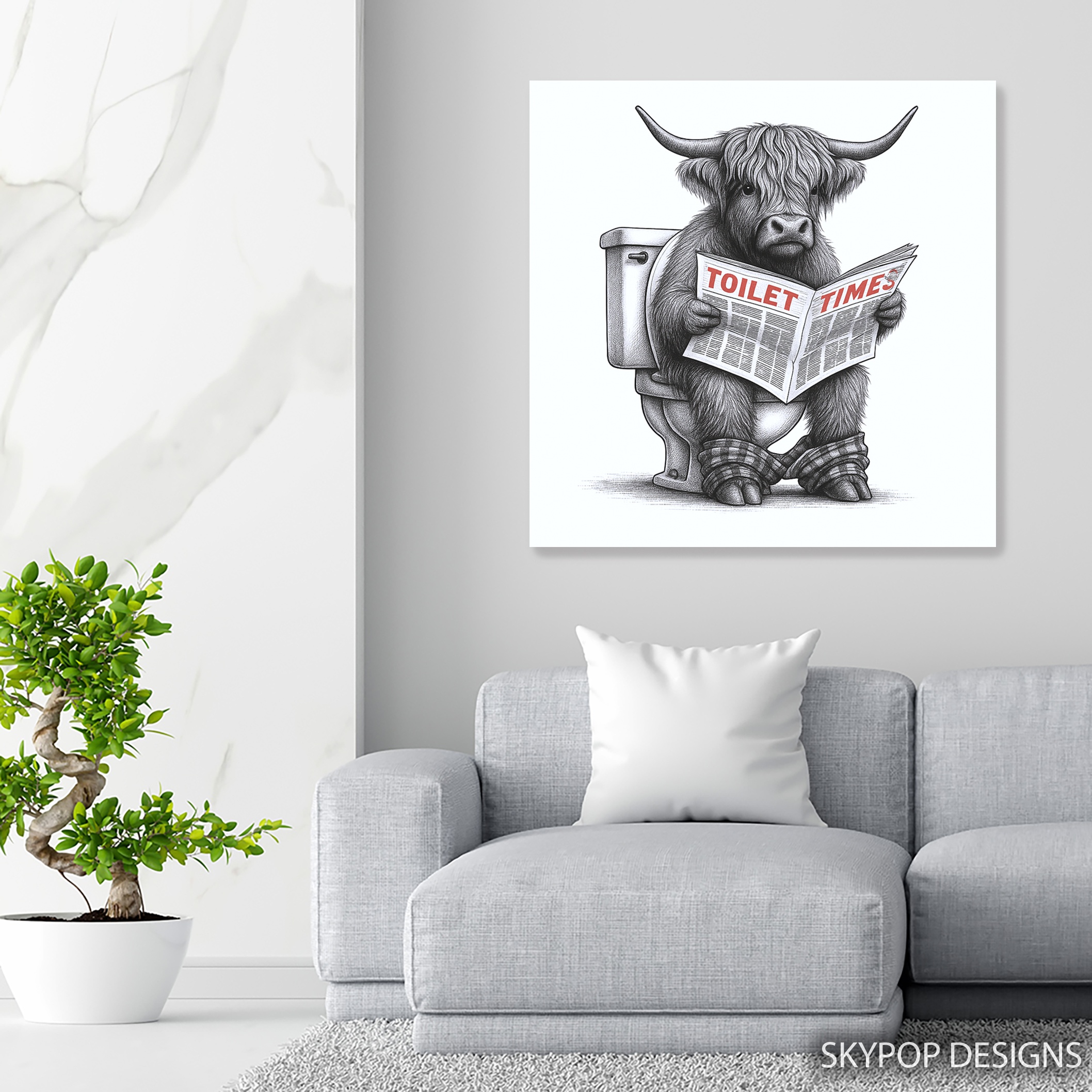 5.jpg Highland Cow Art