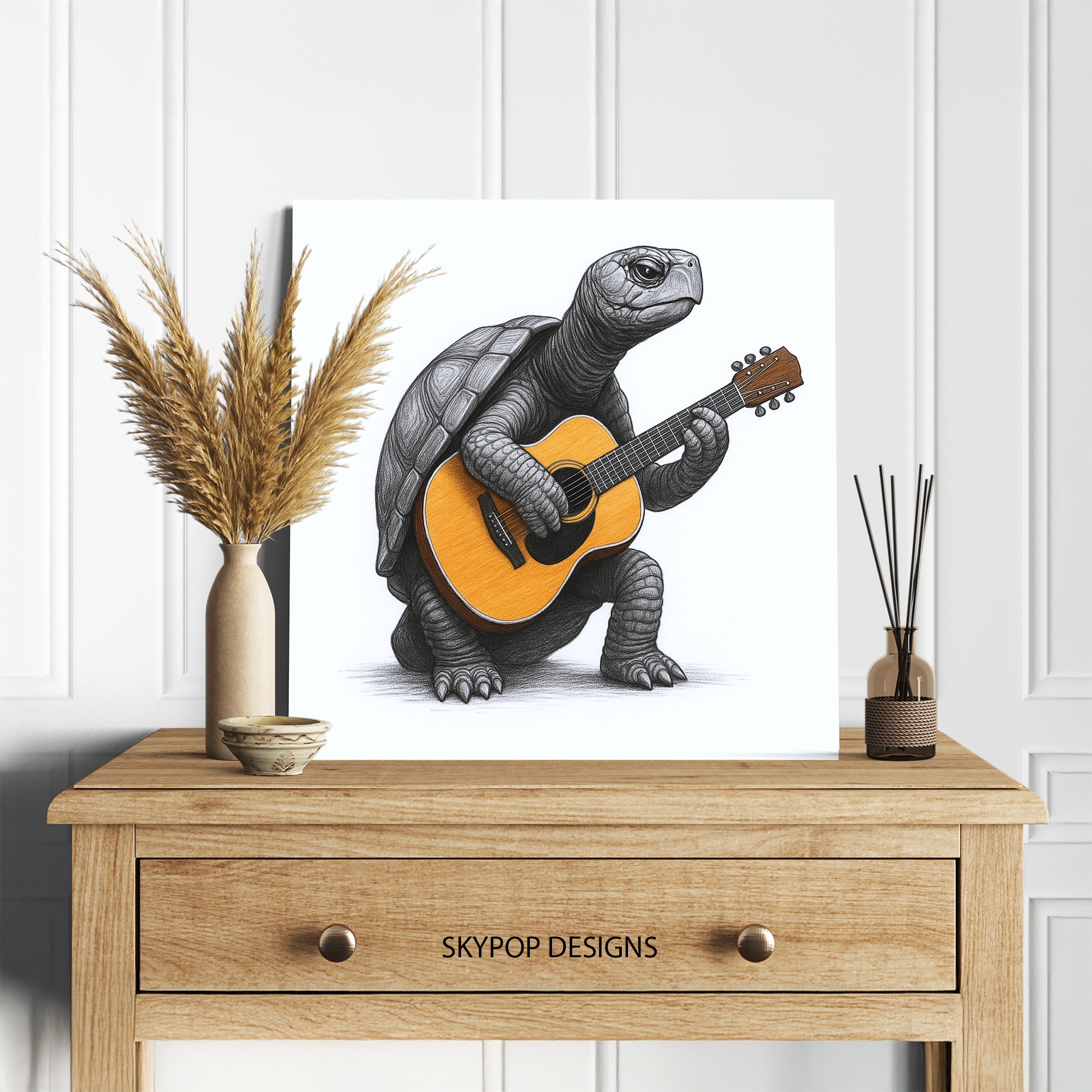 5.jpg Turtle Guitar Art