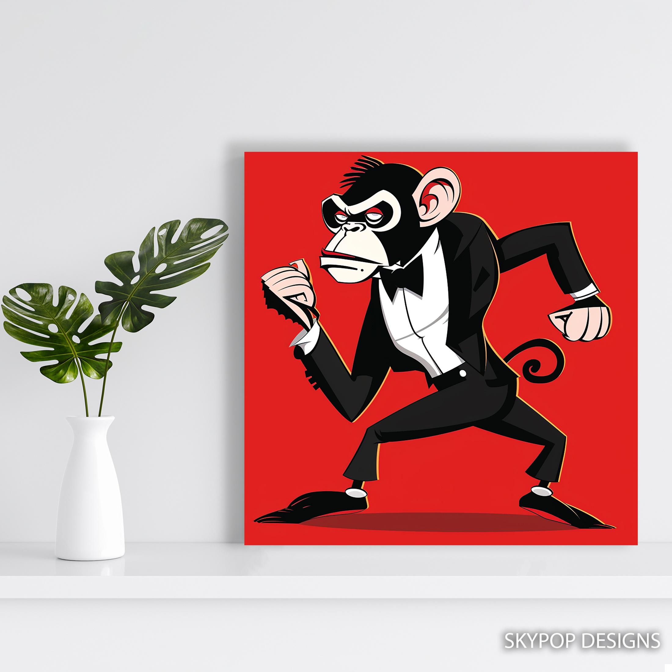 5.jpg Suave Chimp Art