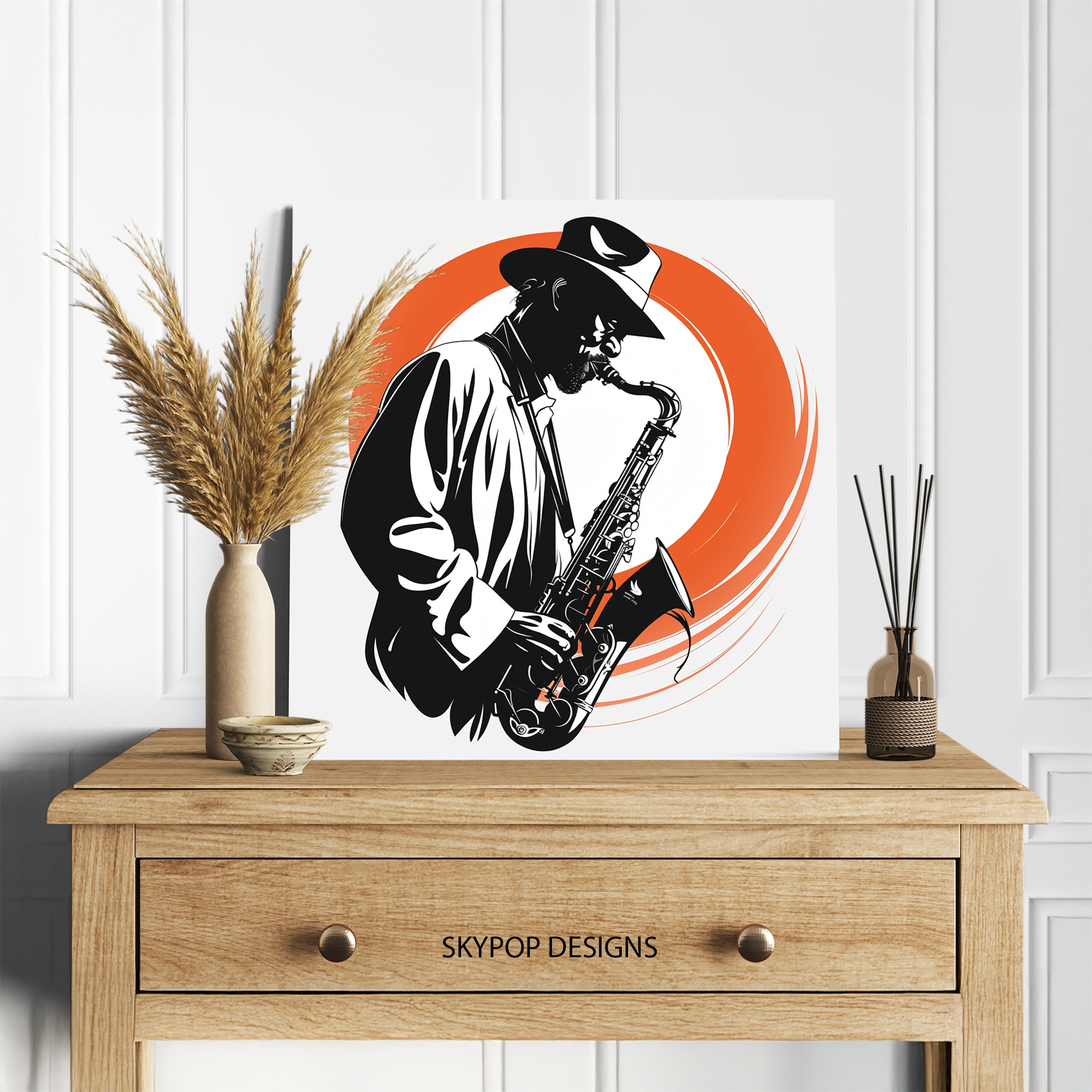 5.jpg Jazz Saxophonist Art