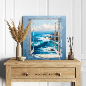 Ocean View Window Art