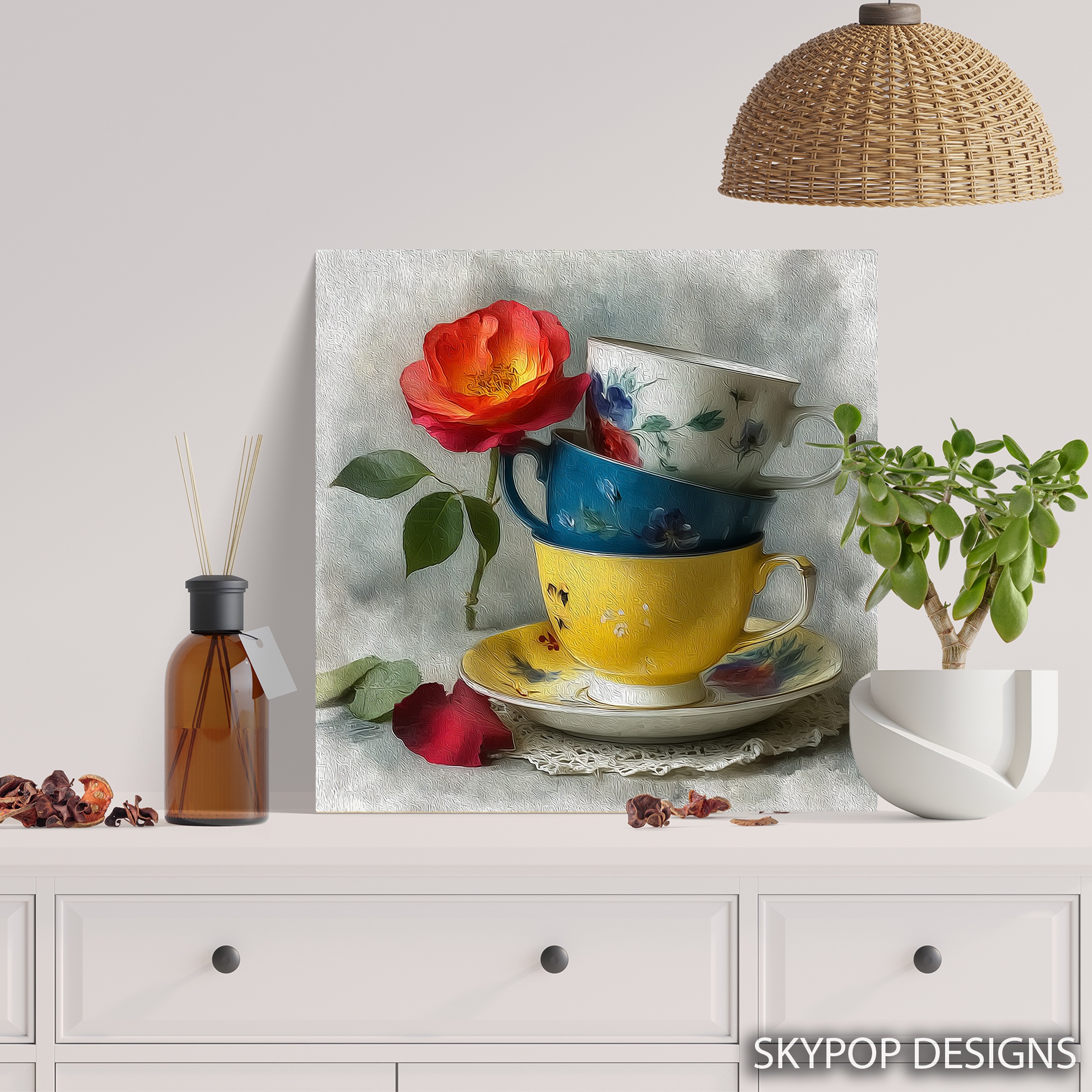 5.jpg Vintage Teacup Flower Art