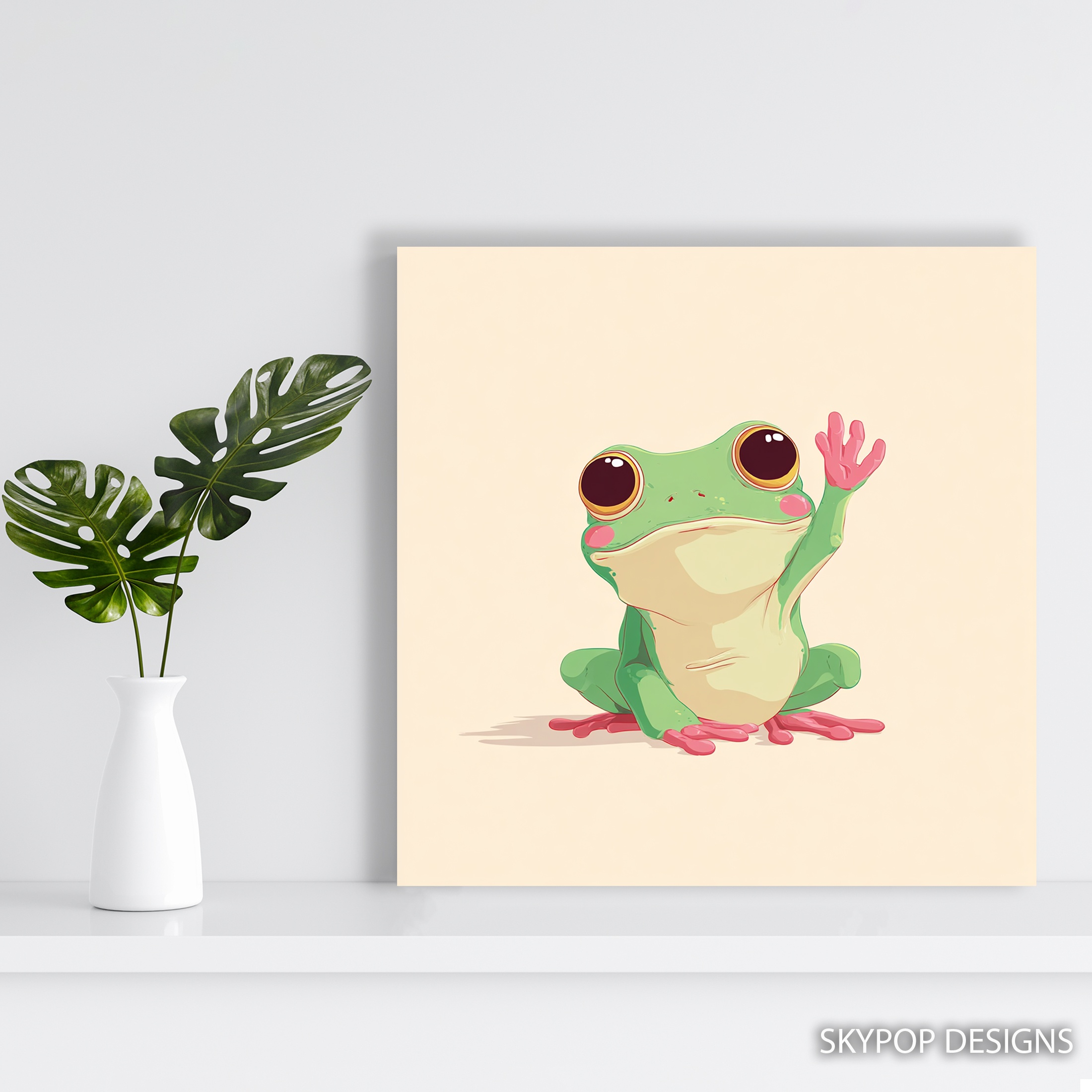 5.jpg Waving Frog Art