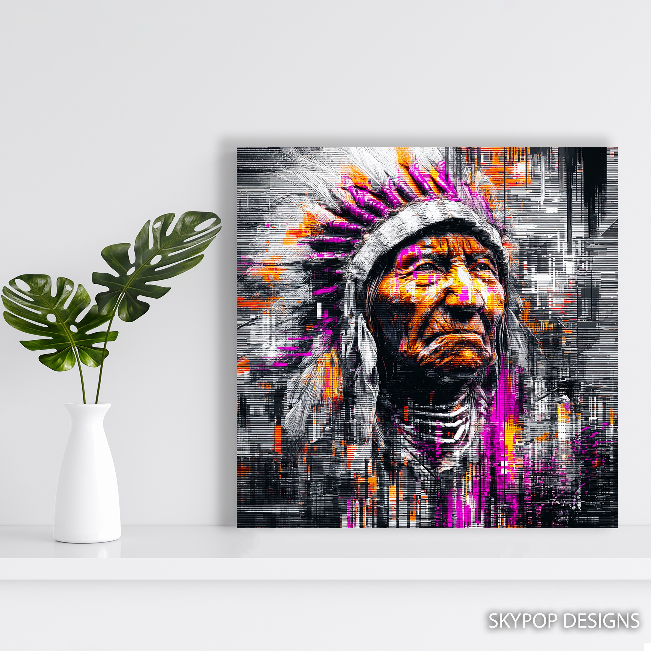 5.jpg Native American Chief Art