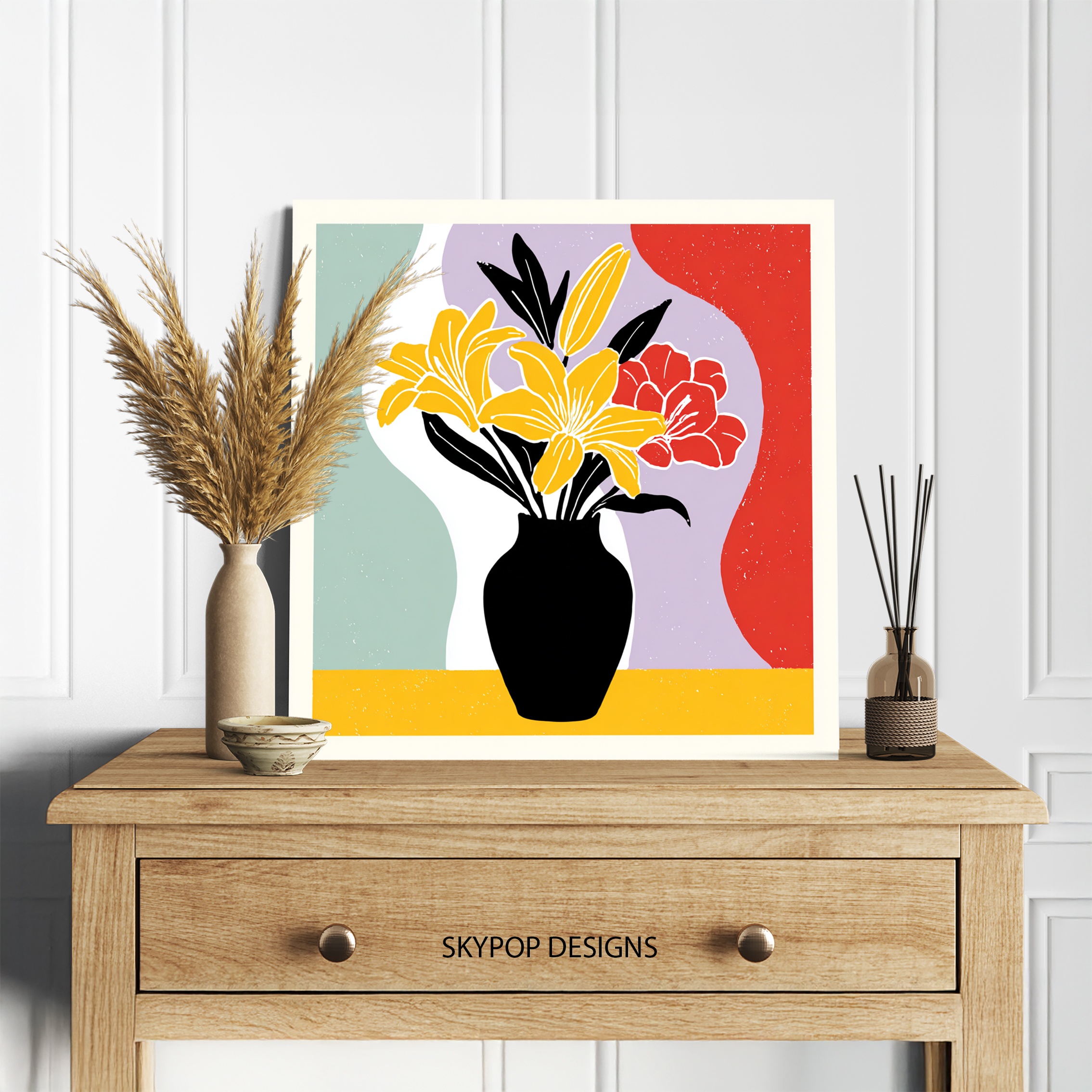 5.jpg Vibrant Lily Bouquet Art