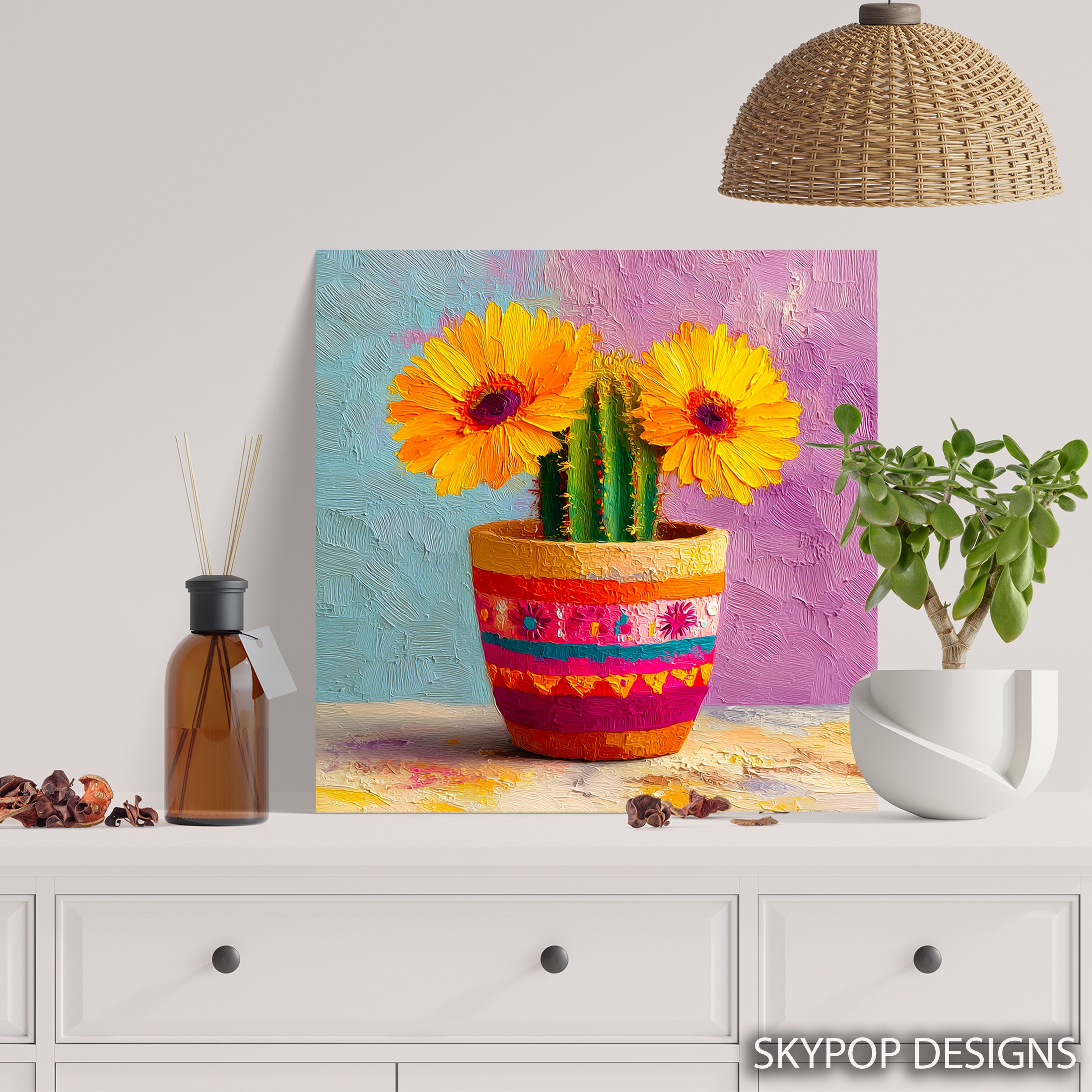 5.jpg Sunflower Cactus Art