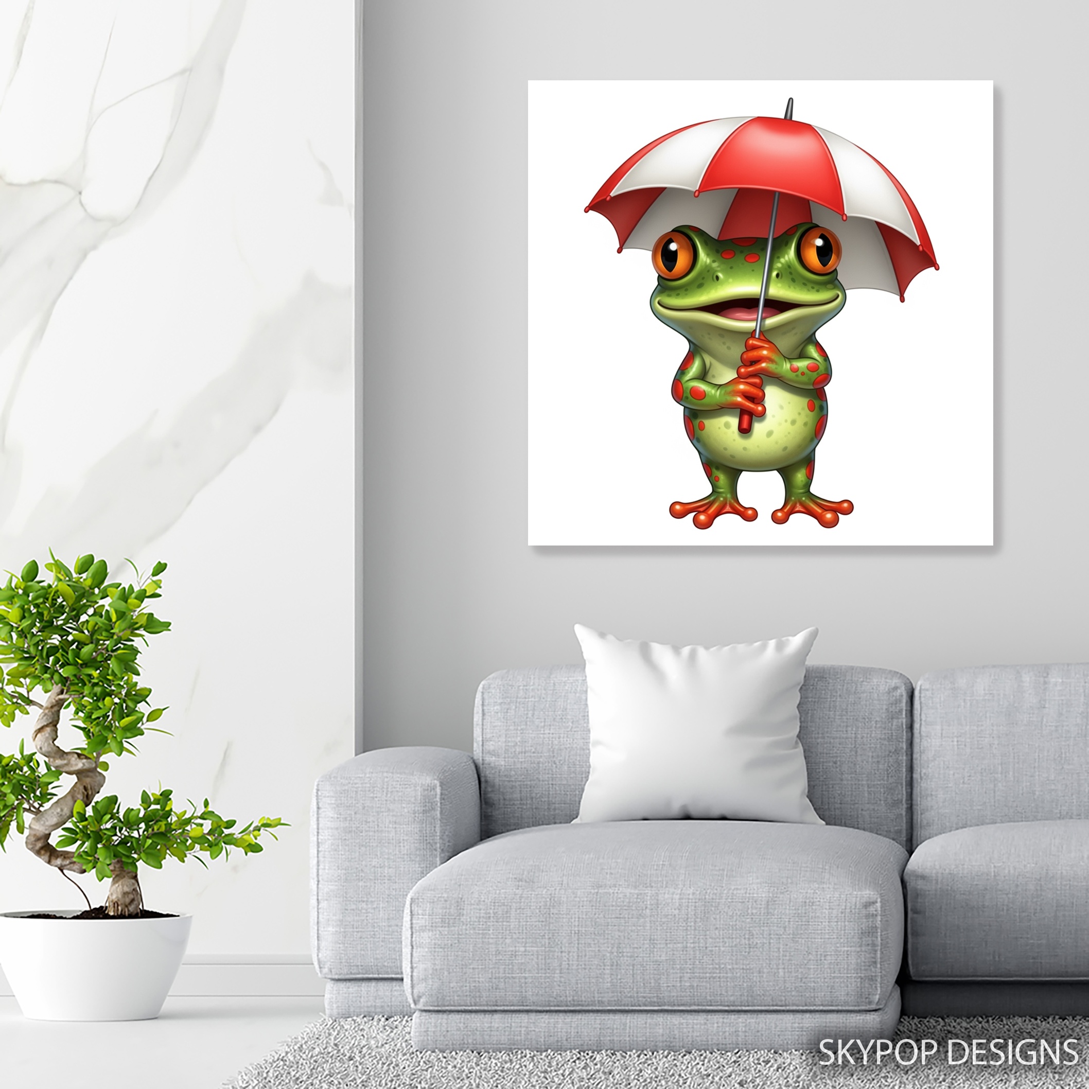 5.jpg Frog Umbrella Art