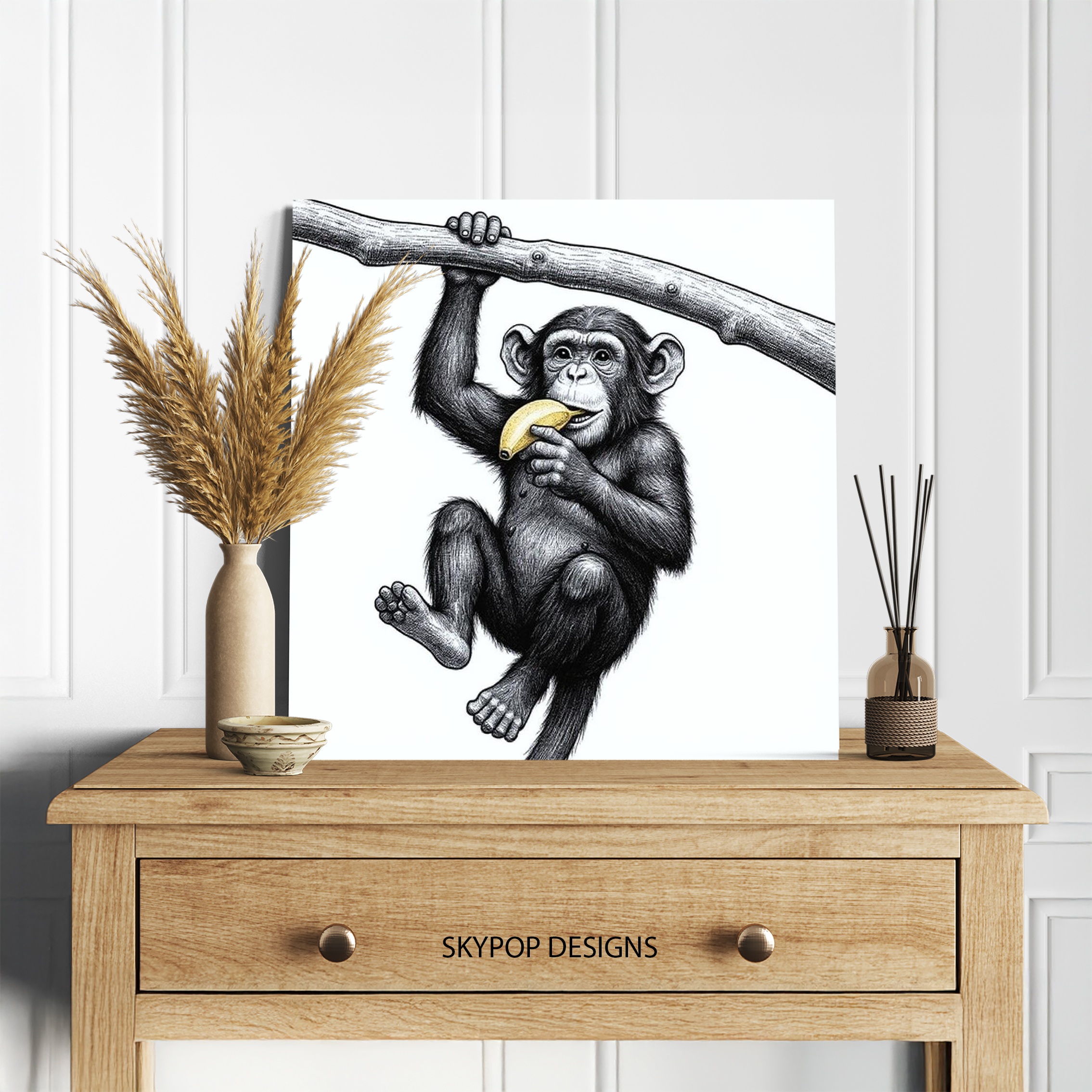 5.jpg Chimpanzee Art