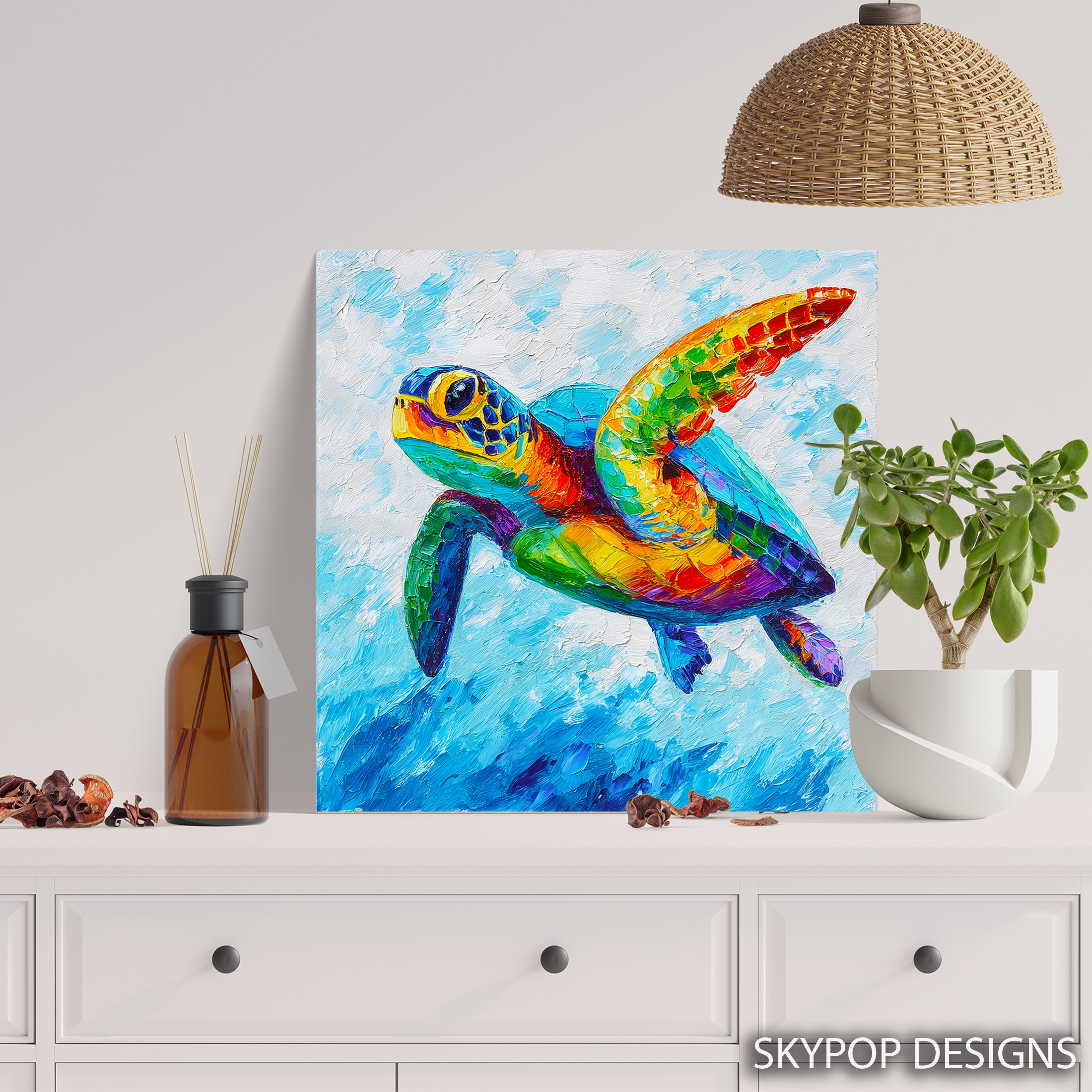 5.jpg Colorful Turtle Art