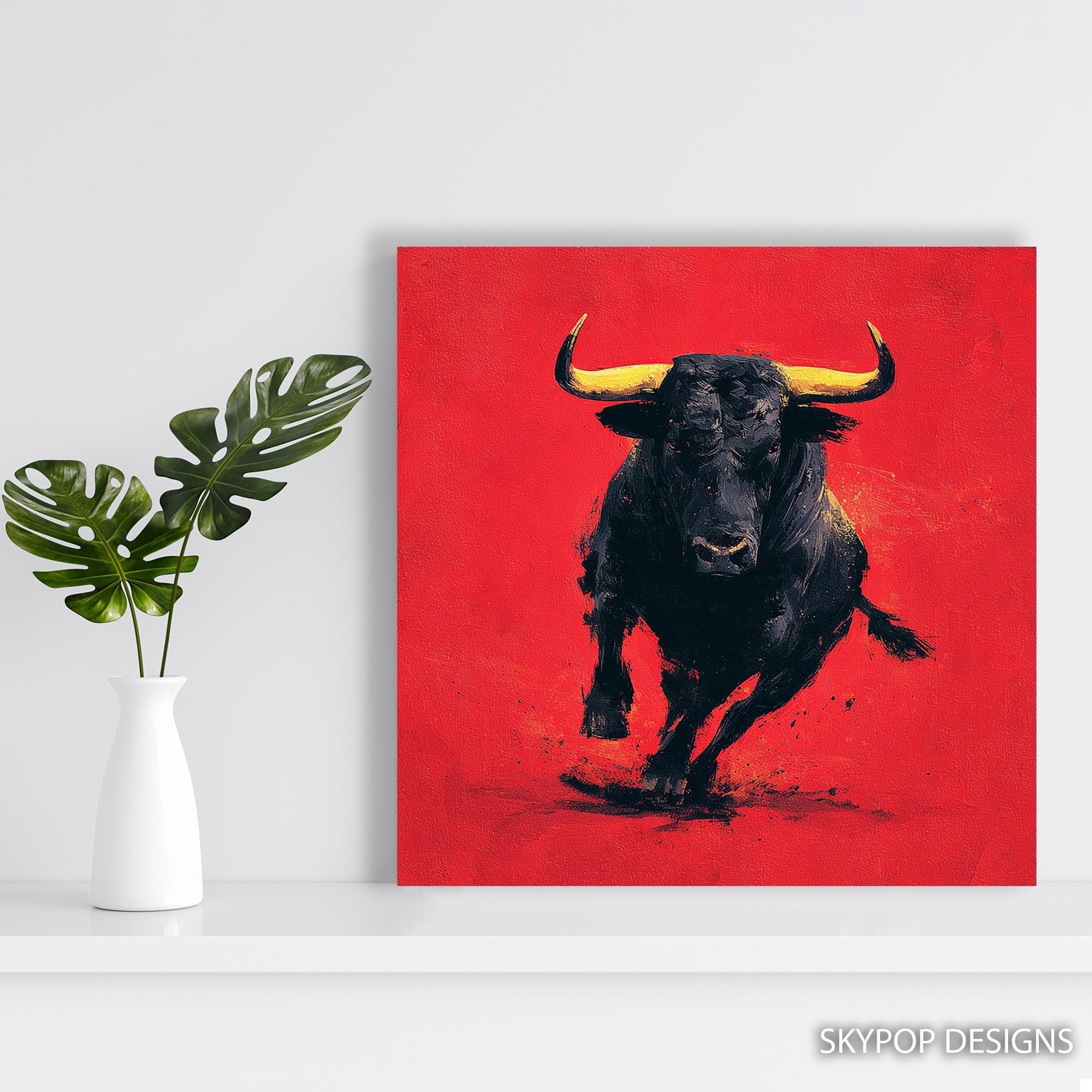 5.jpg Charging Bull Art