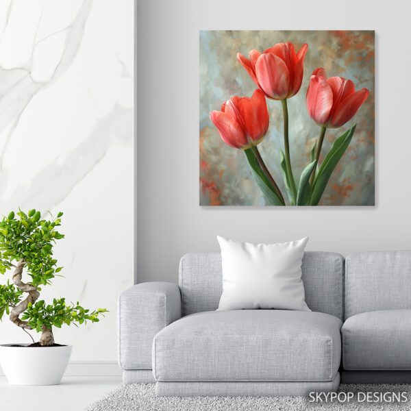 Tulip Blossoms Art