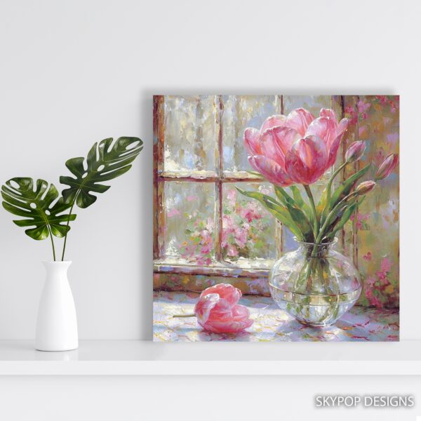 Pink Tulip Art