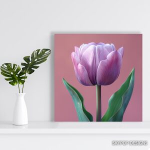 Purple Tulip Art