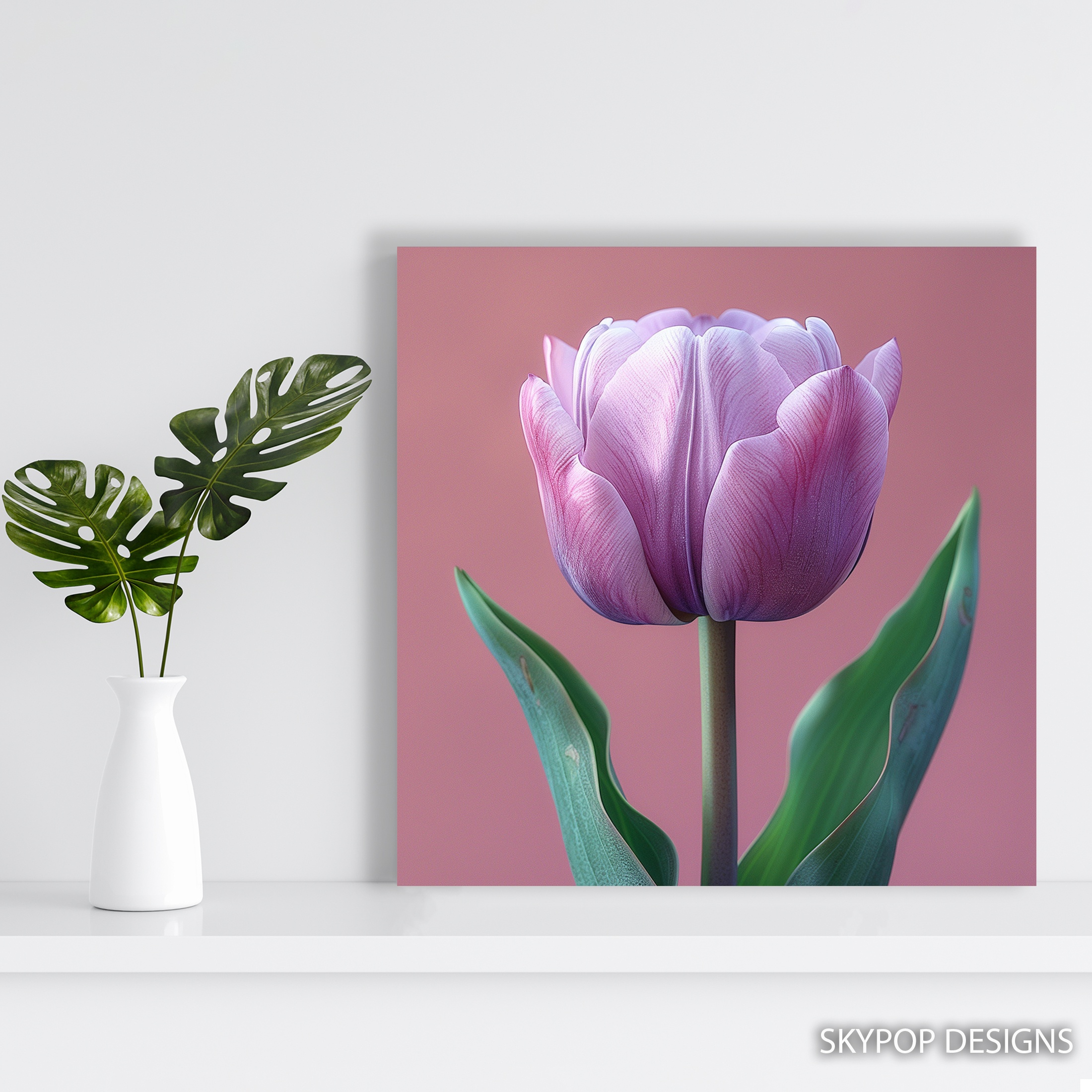 5.jpg Purple Tulip Art
