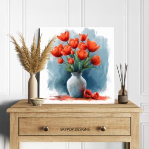 Tulip Bouquet Art