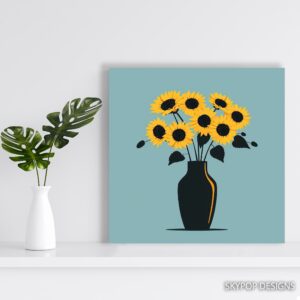 Sunflower Bouquet Art
