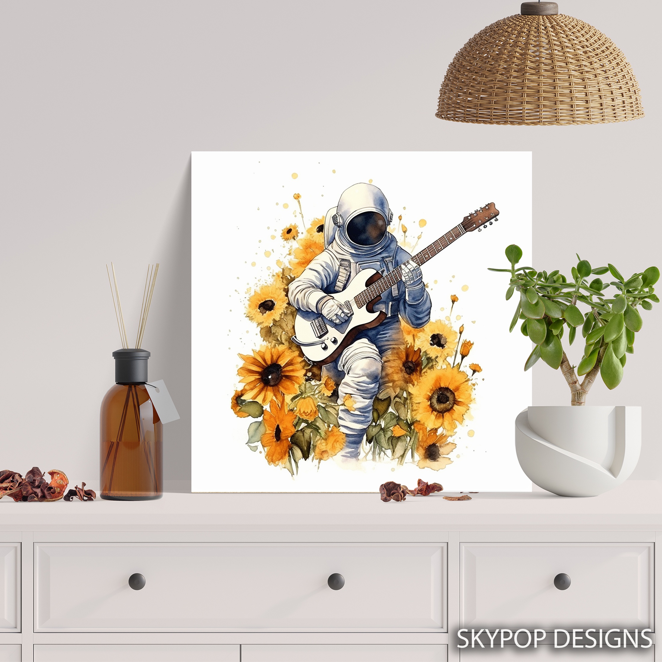 5.jpg Sunflower Astronaut Art