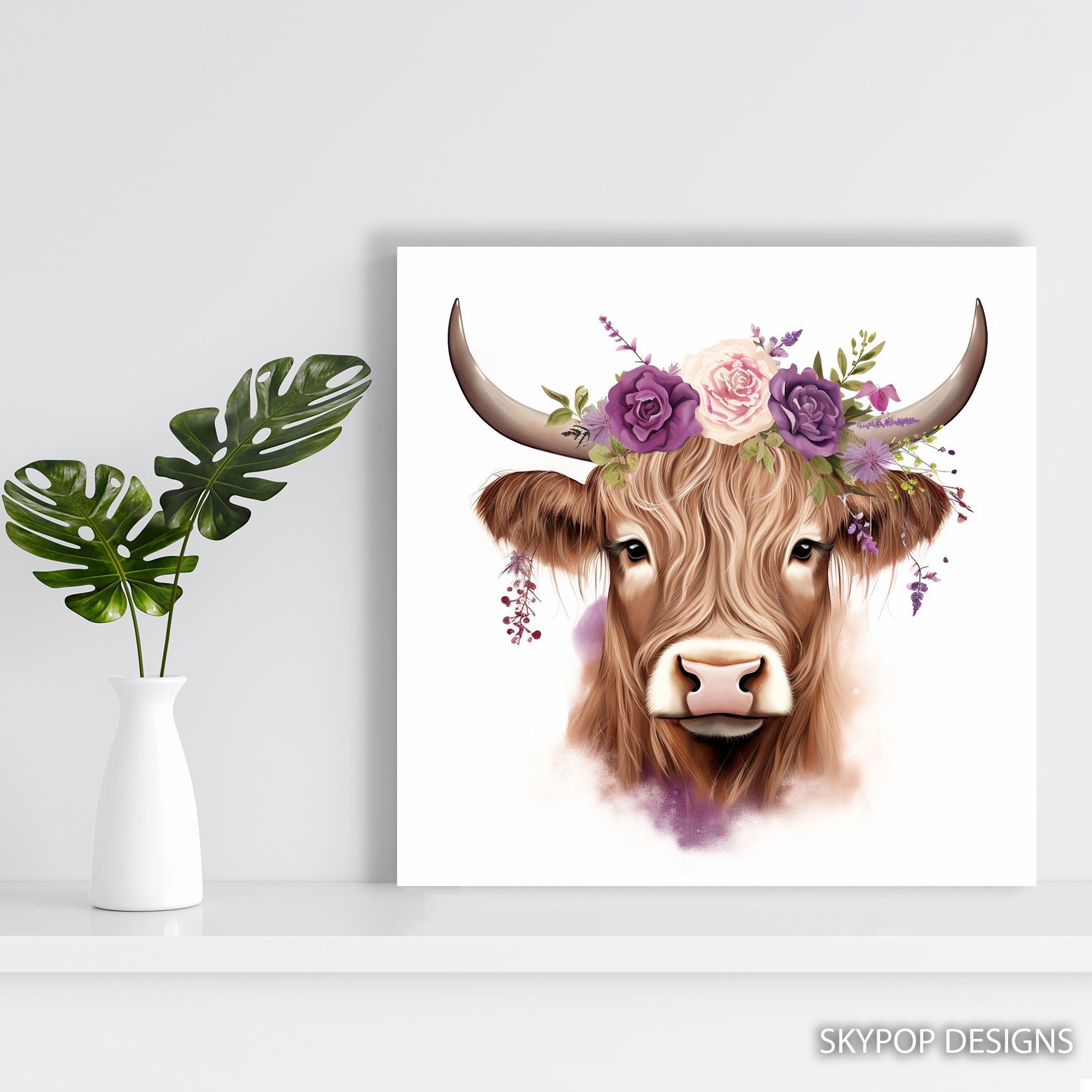 5.jpg Highland Cow Art