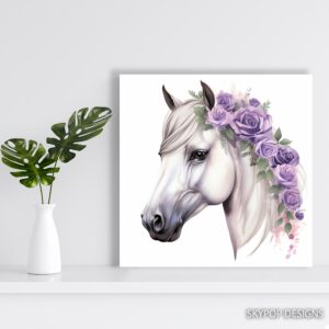 Horse Rose Art