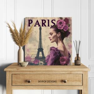 Parisian Romance Eiffel Tower Art