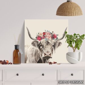 Highland Cow Art