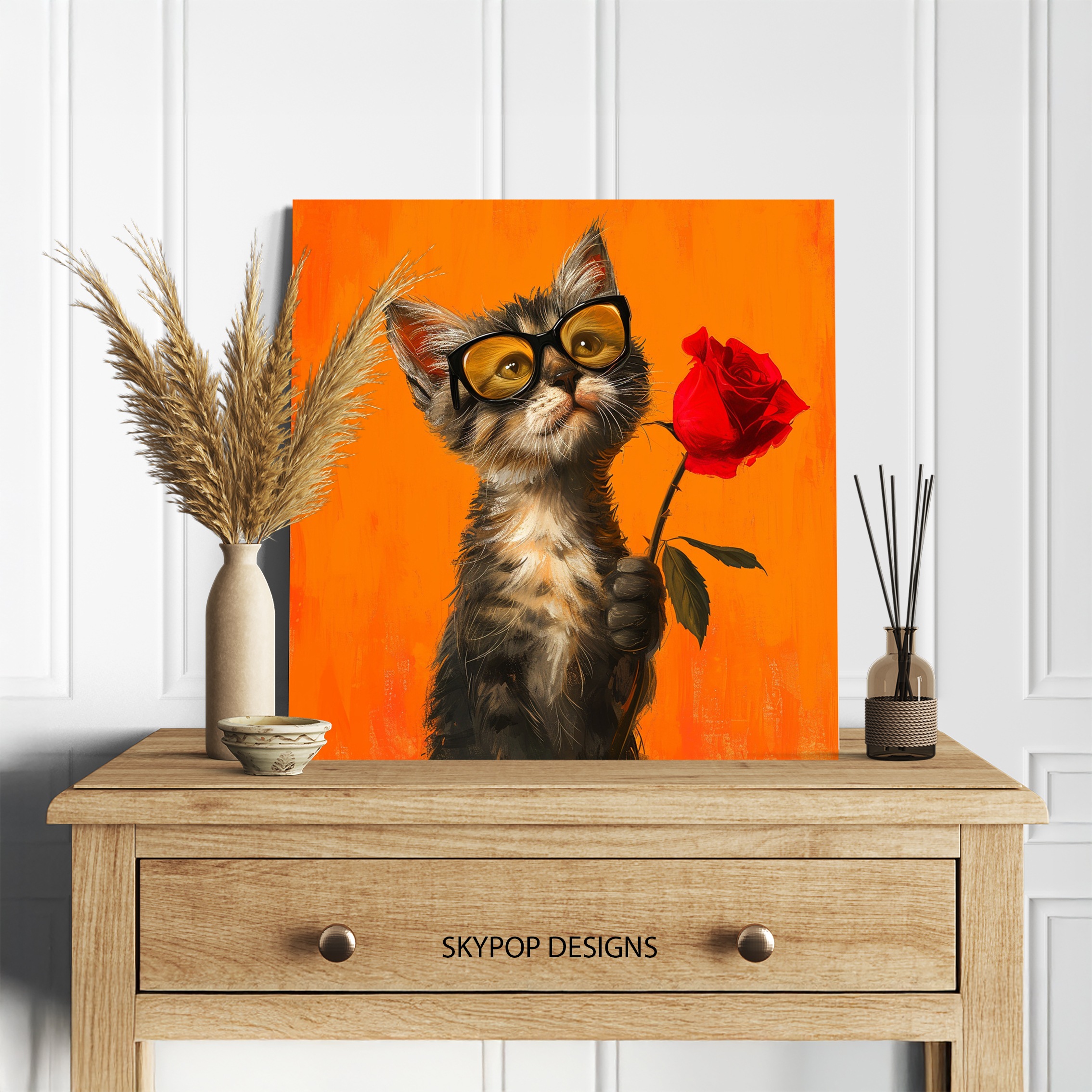 5.jpg Groovy Cat Rose Art