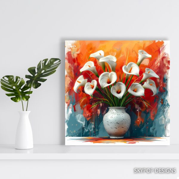 Calla Lily Vase Art