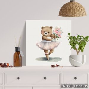 Ballerina Bear Art