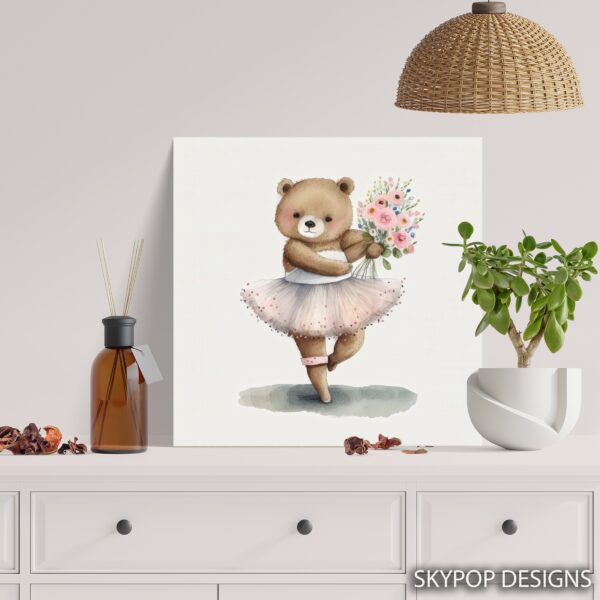 Ballerina Bear Art