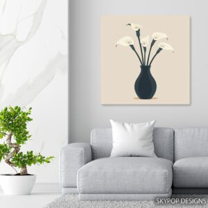Calla Lily Vase Art