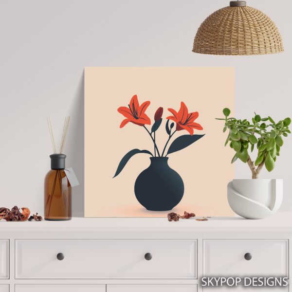 Lily Vase Art