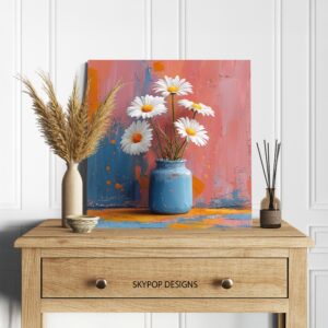 Daisy Vase Splash Art