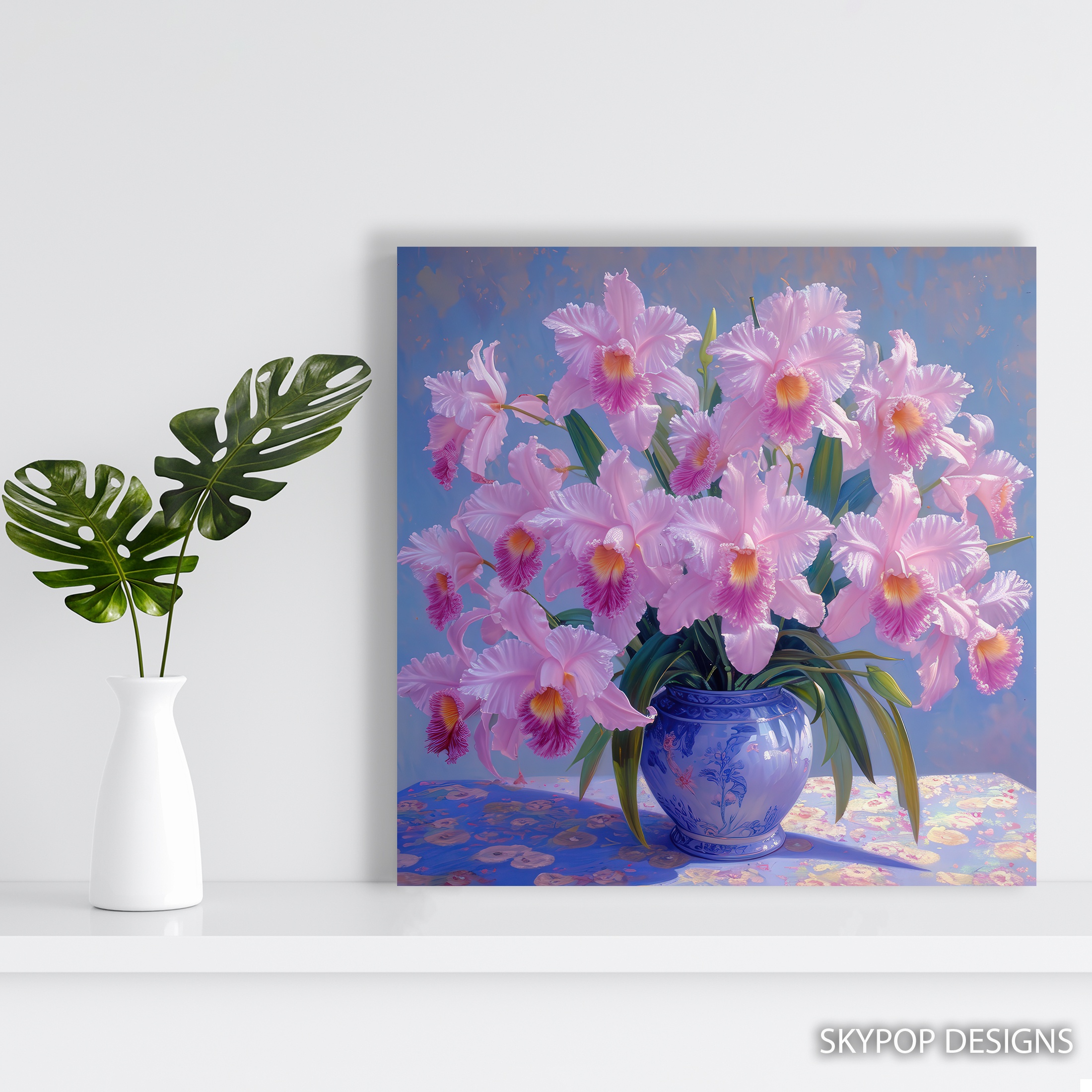 5.jpg Pink Orchid Still Life Art
