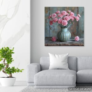 Pink Carnations Art