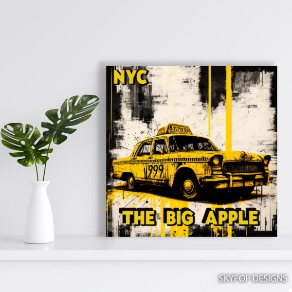 NYC Yellow Cab The Big Apple Art