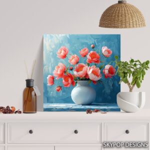 Pink Peony Bouquet Art