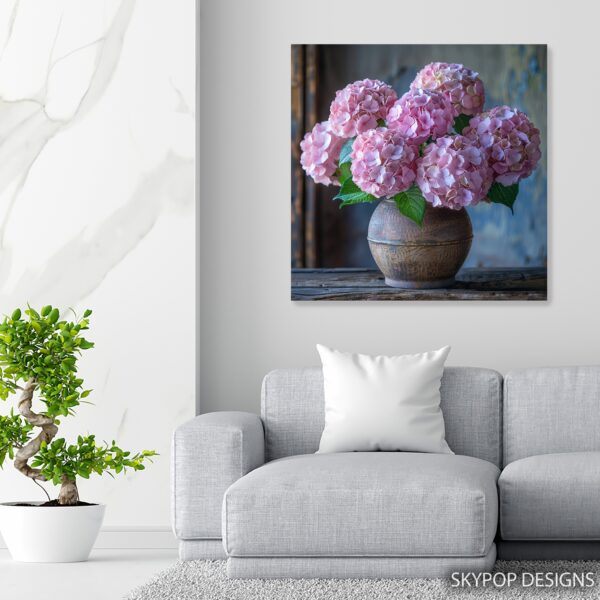 Pink Hydrangea Art