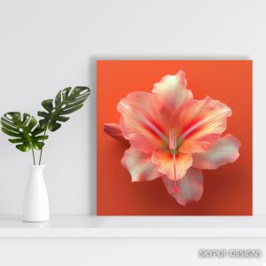 Amaryllis Bloom Art